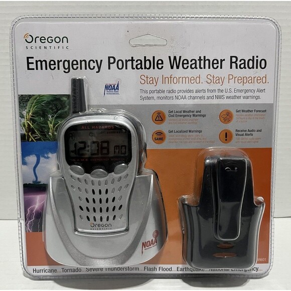 Oregon Scientific Emergency Portable Weather Radio WR601 – NEW Sealed! - Picture 1 of 2